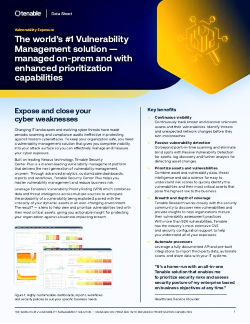 Tenable Security Center Plus+ Datasheet