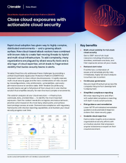 Tenable Cloud Security Data Sheet