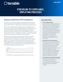 Tenable Vulnerability Management PCI ASV Attestation