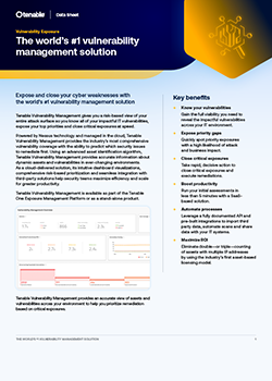 Tenable Vulnerability Management Data Sheet